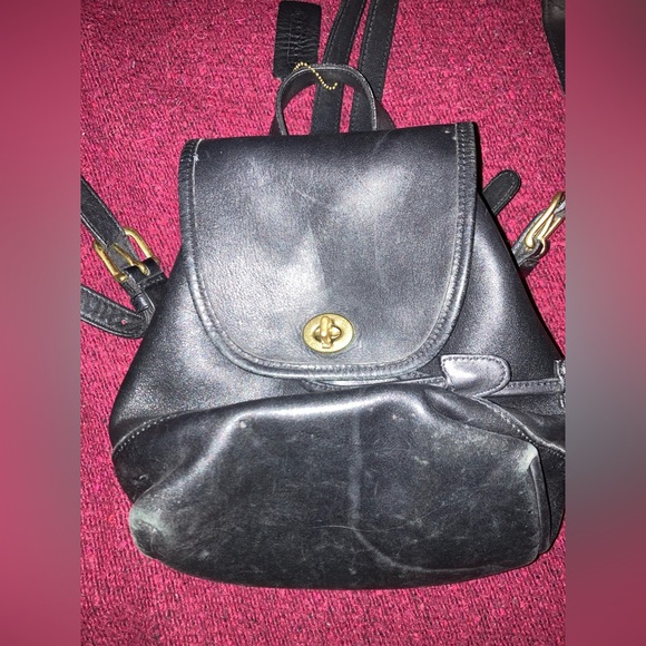Coach Vintage Backpack 9960 Authentic Original Rare Find Great Condition, Black - Picture 1 of 13